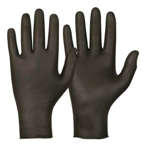 Svart 3,0 g Nitrilhandskar puderfria stl S 200 st/frp