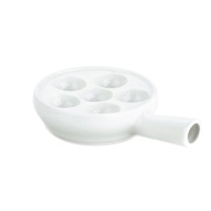 Pillivuyt Snigelpanna 11,5 cm 6 Hål Vit