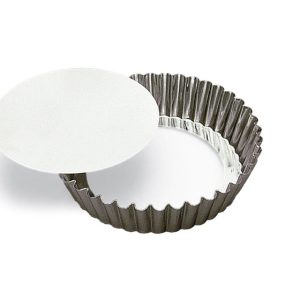 Gobel Hög Pajform Lös Botten Ø 25 cm Bleckplåt