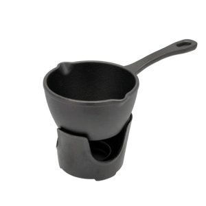 HOLM Såsvärmare Set 0,5L Gjutjärn Svart