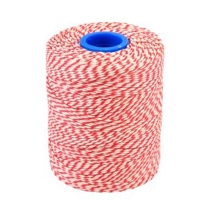 Butchers Twine köttsnöre no.5 röd/vit 280m