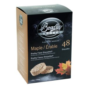 Bradley rökbriketter – Lönn 48-pack