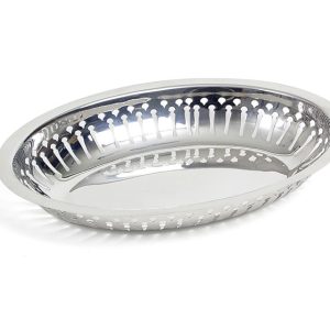 Exxent Serveringskorg Oval 28×20 cm Rostfri
