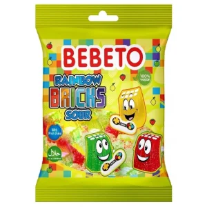 BEBETO Rainbow Bricks Sour 80g