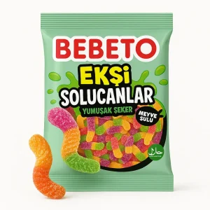 BEBETO Sour Worms 80g