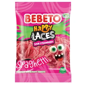 BEBETO Spagetti Sour Strawberry 70g