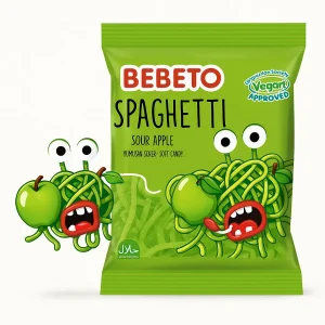 BEBETO Spagetti Sour Äpple 80g