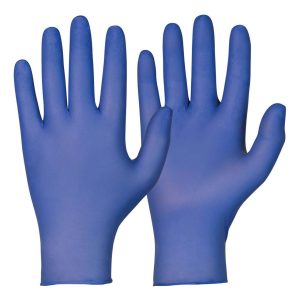 Blå 3,2 g Nitrilhandskar puderfria stl L (9) 200 st/frp