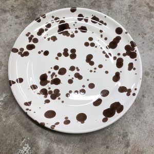 Mattallrik stor Benegiamo – brun/vit