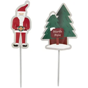 Cupcake topper Tomte & Gran