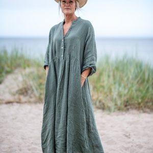 Linneklänning Army från Verkstan