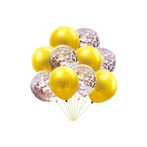 Eid Mubarak ballonger med konfetti, 10st