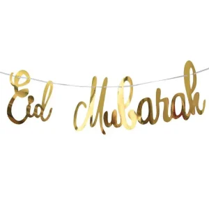 Eid Mubarak shiny Guld
