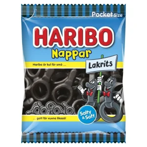 Haribo Nappar Lakrits 80g