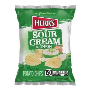 Herr's Sour Cream & Onion Chips 28g