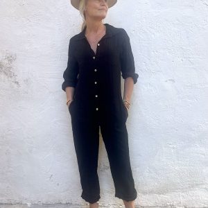 Linneoverall Svart från Verkstan