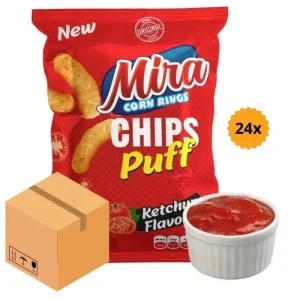 Mira Chips Puff Ketchup 60g x 24st