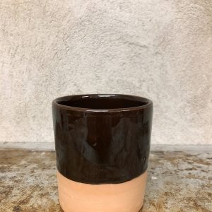 Mugg i keramik Benegiamo / Glacerad brun
