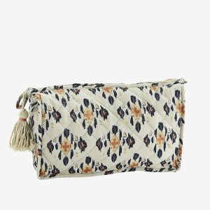 Quiltad Necessär Vanilj med tryck från Madam Stoltz