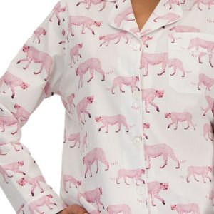 Pyjamas Dam-Pink-Cheetahs från Woodstock Laundry