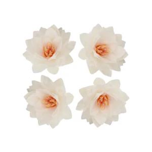 Ätbara blommor Wafer Lotus deluxe Vit 10-pack