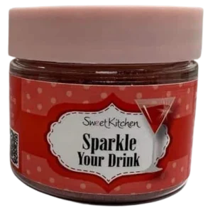 Ätbart glitter Sparkle your drink Röd