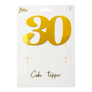 Cake topper 30 Guld