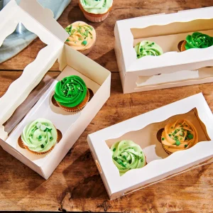 Cupcake Box Muffinskartong för 2 muffins