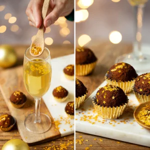 Stjärnor Guld Ätbart konfetti