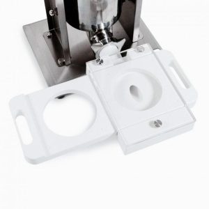 Hamburgerpress till korvstoppare/köttkvarn