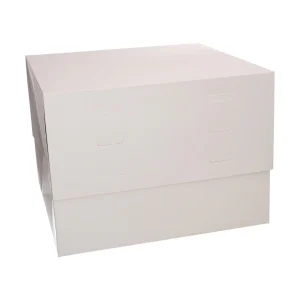 Tårtkartong Justerbar höjd Vit 35 cm - 20-28 cm hög