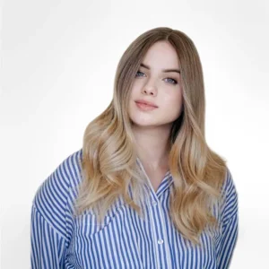 Love - Värmetålig Syntetisk Lace Peruk 30cm